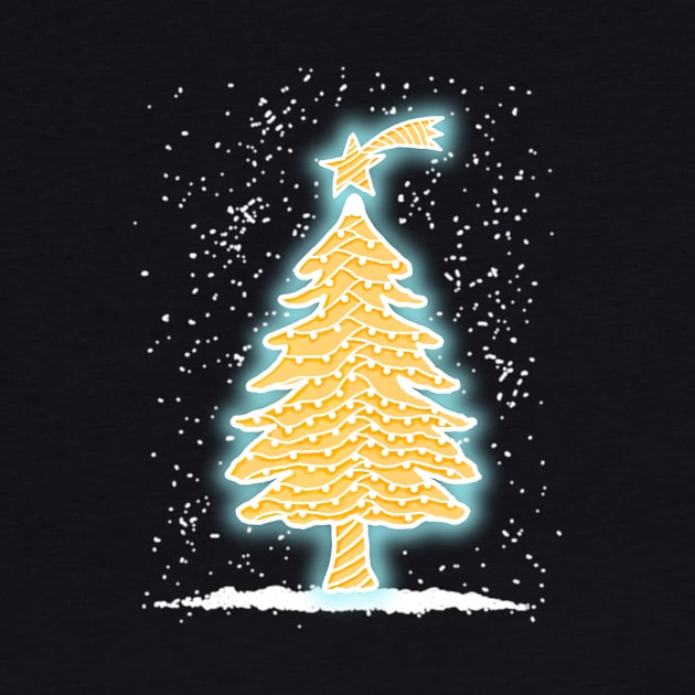 GINGERBREAD CHRISTMAS TREE by KARMADESIGNER T-SHIRT SHOP